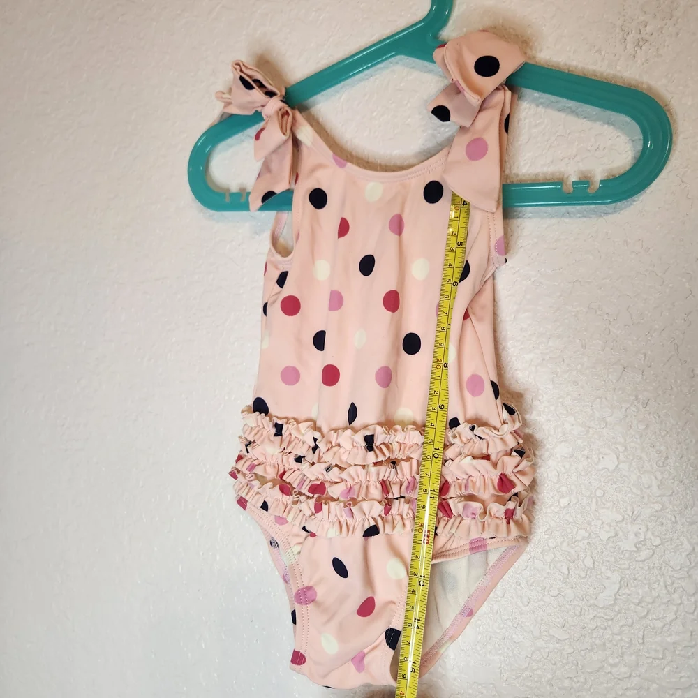 Gymboree poke dot ruffle one piece swimsuit poodle pretty 12-18 mos